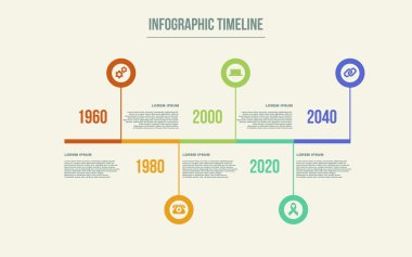 zaman çizelgesi Infographic. vektör tasarım şablonu