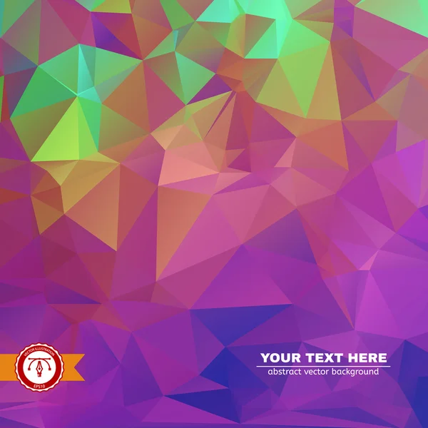 Abstract Colorful Triangles Background. Vector — Stock Vector