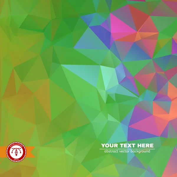 Abstract kleurrijke driehoeken achtergrond. vector — Stockvector