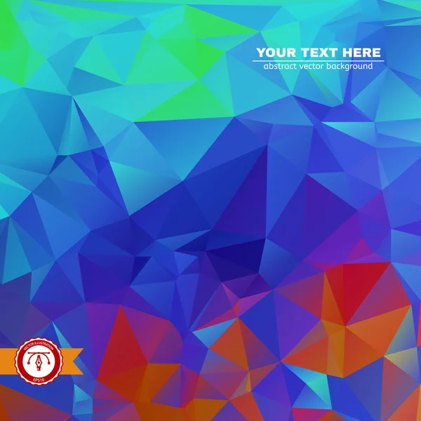 Abstract kleurrijke driehoeken achtergrond. vector — Stockvector