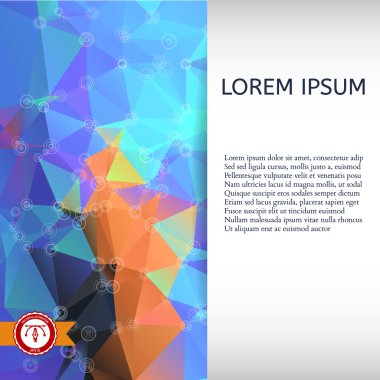 soyut renkli üçgenler arka plan. vektör