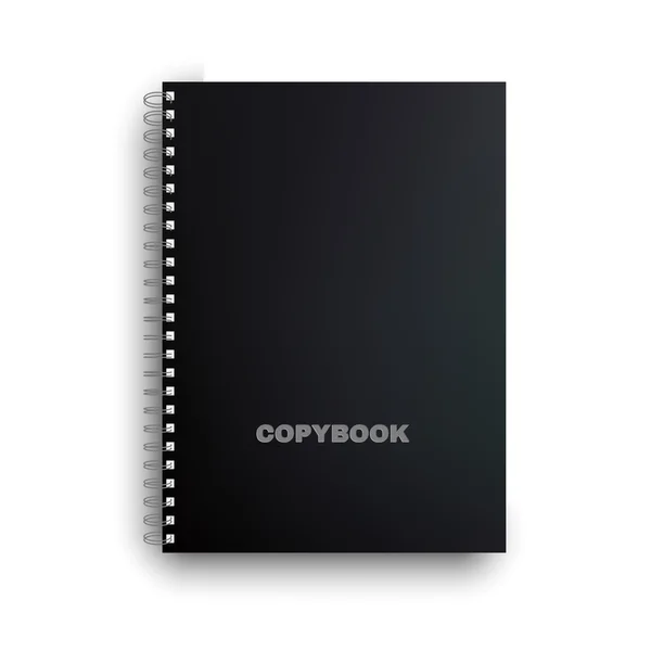 Copybook isolated on white background. Vector — Stock Vector