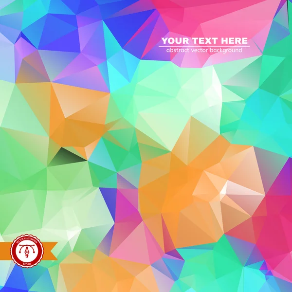 Abstract Colorful Triangles Background. Vector illustration — Stock Vector