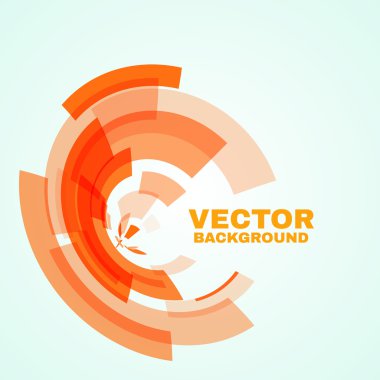 Soyut teknoloji daire. Vektör çizim.