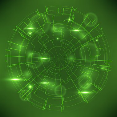 Soyut teknoloji geçmişi. Vektör illüstrasyonu.