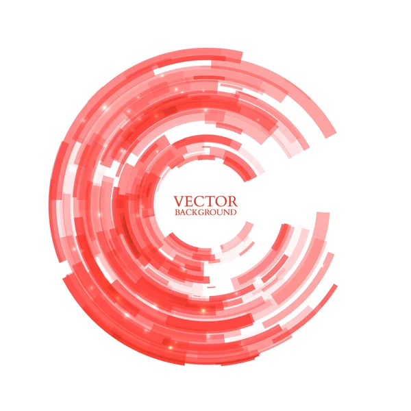 Abstrakt teknik cirkel. Vektor illustration. — Stock vektor