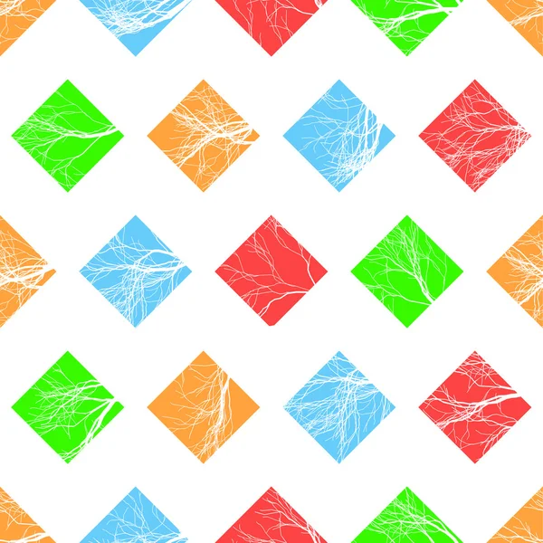 抽象多彩方块无缝模式。矢量 — 图库矢量图片