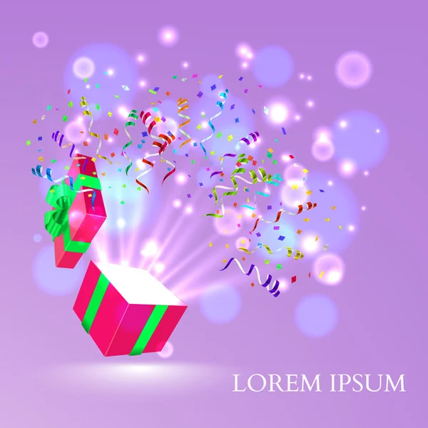 fireworks uygulamasından konfeti ile hediye açmak