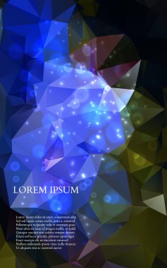 soyut renkli üçgenler arka plan. vektör