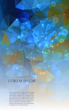 soyut renkli üçgenler arka plan. vektör