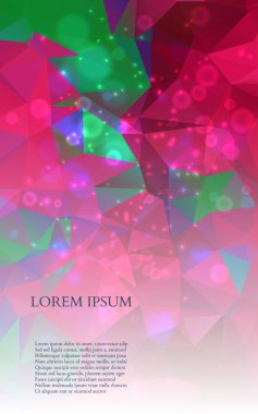 soyut renkli üçgenler arka plan. vektör