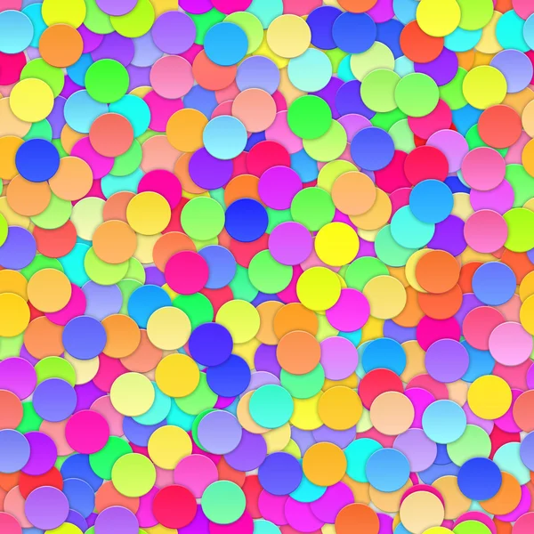 Fondo sin costuras Confetti colorido. Vector — Vector de stock