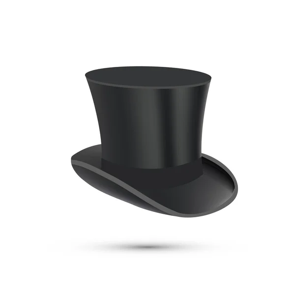 Top Hat isolated on white. Vector — Stock Vector
