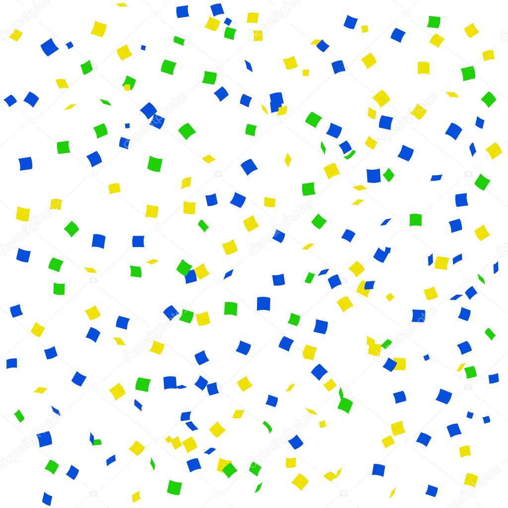 Flat Party confetti seamless pattern. Vector