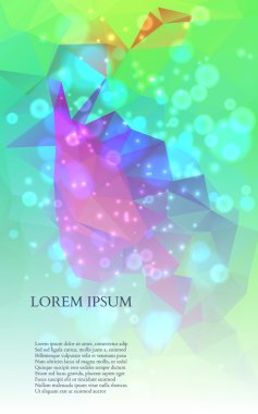 soyut renkli üçgenler arka plan. vektör