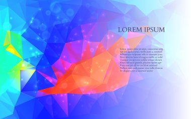 soyut renkli üçgenler arka plan. vektör