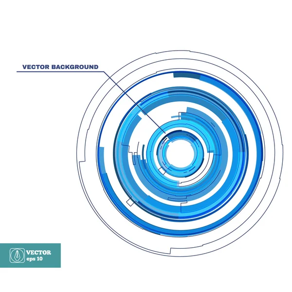 Sfondo tecnologico astratto. Vettore — Vettoriale Stock