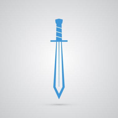İzole kılıç simgesi