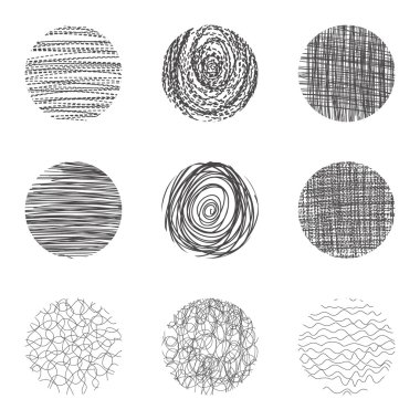 elle çizilmiş çizgiler dokular kümesi