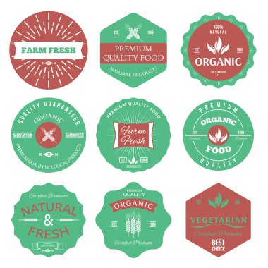 Vintage tarzı öğeleri kümesi