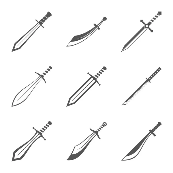 Hanedan kalkan ve kılıç ve süvarileri kümesi