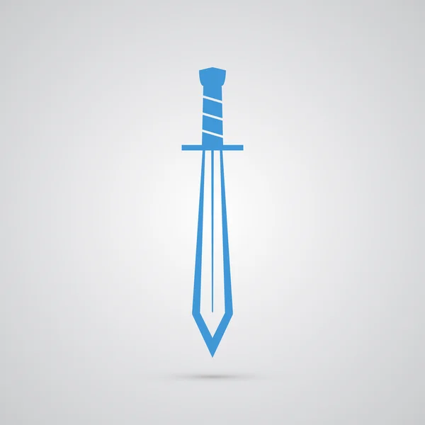 Icono de espada aislado — Vector de stock