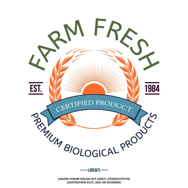 Farm fesh badges for any use — Stock Vector