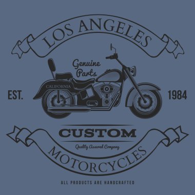 Motosiklet vintage grafik, t-shirt tipografi, Vintage