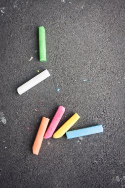 Chalk on playground clipart