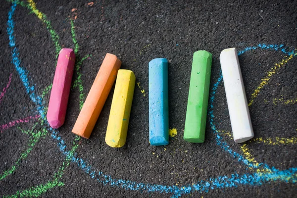 Oyun parkında tebeşir