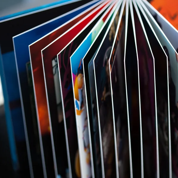 Colorfull drukowane książki strony abstrac — Zdjęcie stockowe