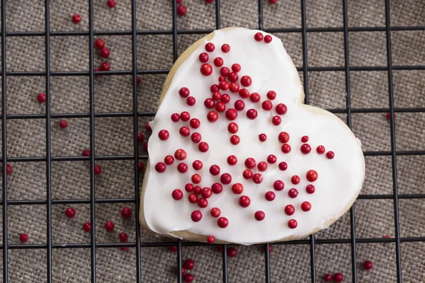 Decorated Heart Cookies — Stock Photo, Image