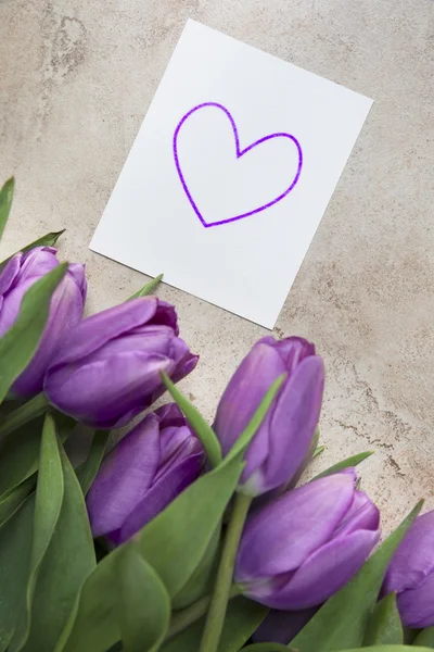 Kocham tulipany — Zdjęcie stockowe