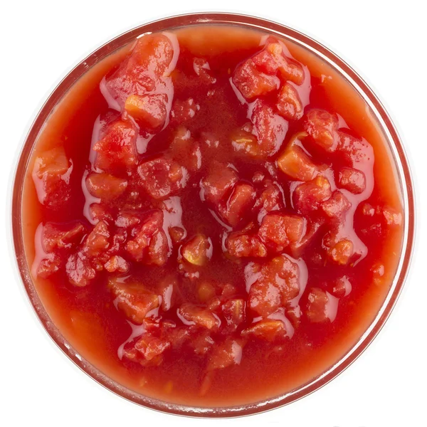 Stewed Tomatoes Isolated — Stock Photo, Image