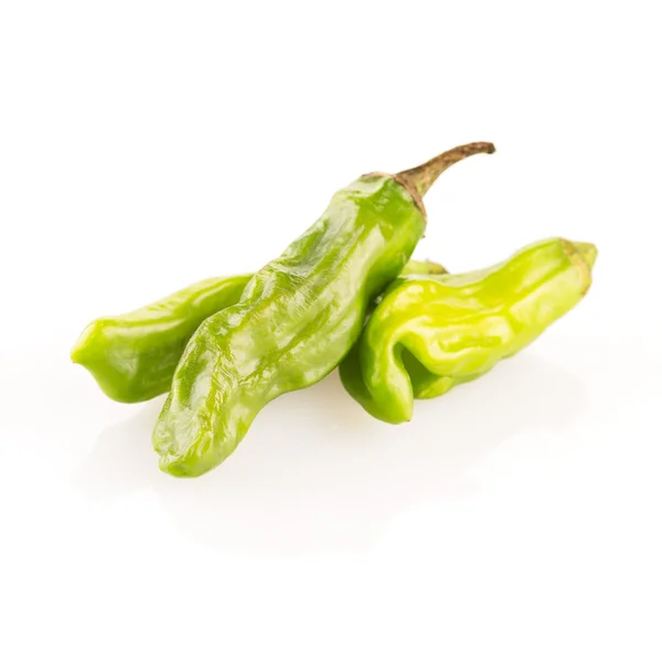 Three Shishito Peppers — Stock Photo, Image