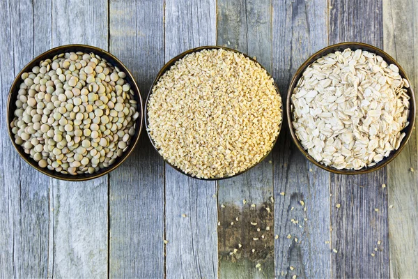 Lentejas Bulgur y Avena — Foto de Stock