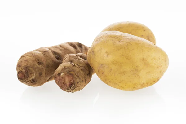 Potato and Jerusalem Artichokes — Stock Photo, Image