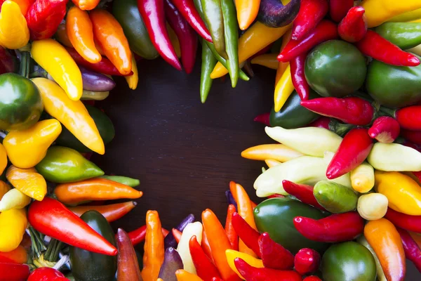 Mixed Fresh Peppers — Stock Photo, Image