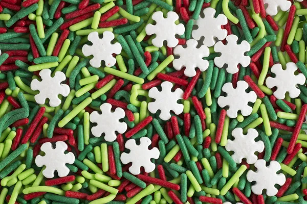 Christmas Cookie Sprinkles Background — Stock Photo, Image