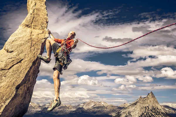 Scalatore sul bordo . — Foto Stock