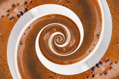 Soyut kafein bağımlılığı Droste etkisi.