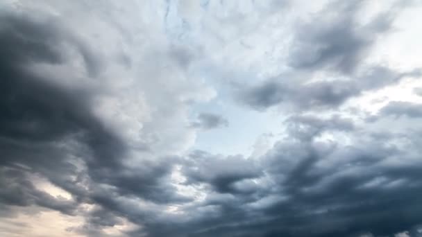 비 구름, timelapse — 비디오