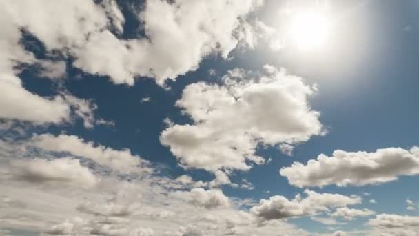 4k. Zeitraffer rollende Wolken — Stockvideo