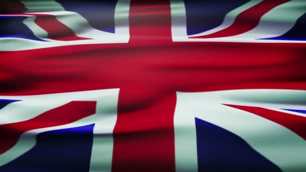 Bandera del Reino Unido de Gran Bretaña e Irlanda del Norte, también conocida como Union Jack . — Vídeos de Stock