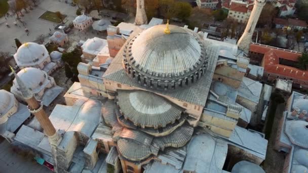 Spettacolare paesaggio urbano di Santa Sofia a Istanbul — Video Stock