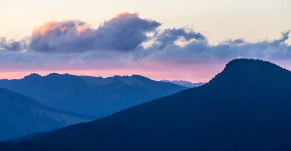 Mountain above the clouds — Stock Photo, Image