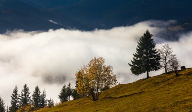 Bulutların üstünde dağ