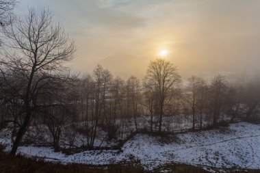 dramatik kış manzarası