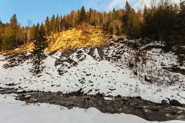 Small river in winter — Stock Photo, Image
