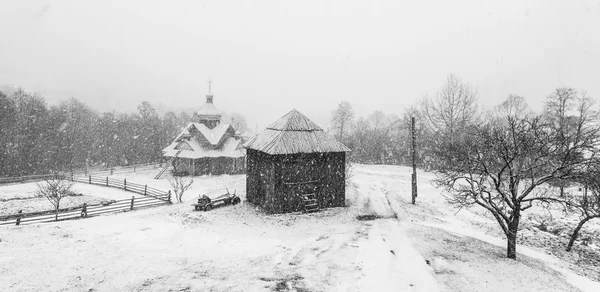 Clearing sneeuwstorm in het Rocky Mountains — Stockfoto